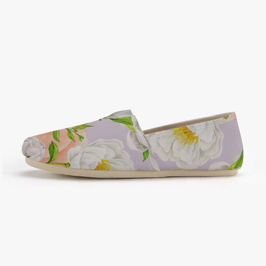 «Violet Floral» Canvas Shoes