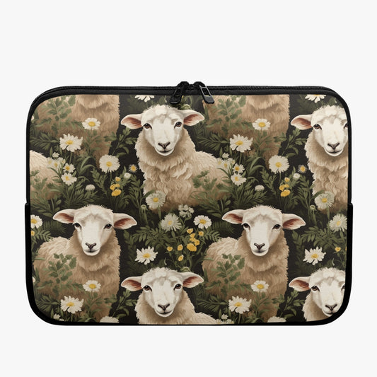 «Sheep and Flowers» Laptop Sleeve