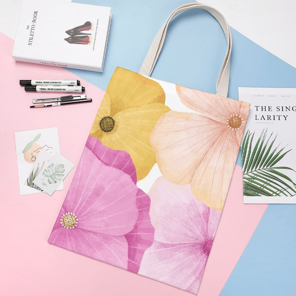 «Pastel Bloom» Canvas Tote Bag