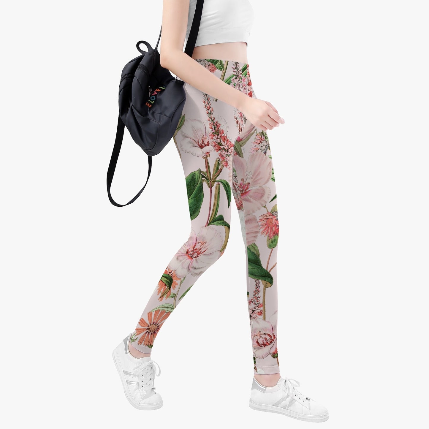 «Pink Spring Flower» Yoga Pants