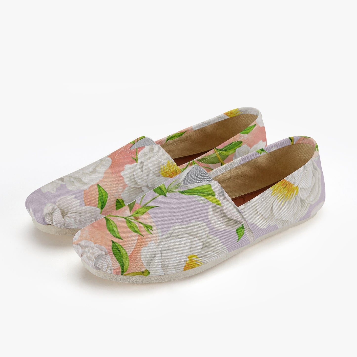 «Violet Floral» Canvas Shoes