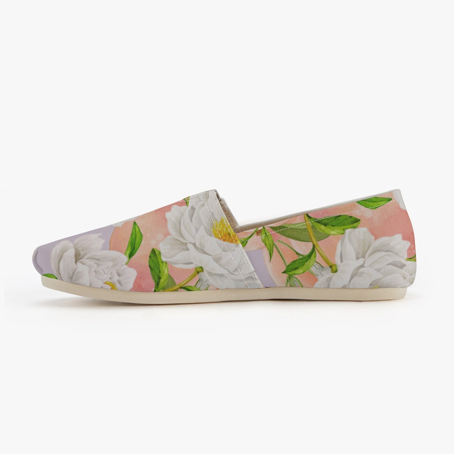 «Violet Floral» Canvas Shoes