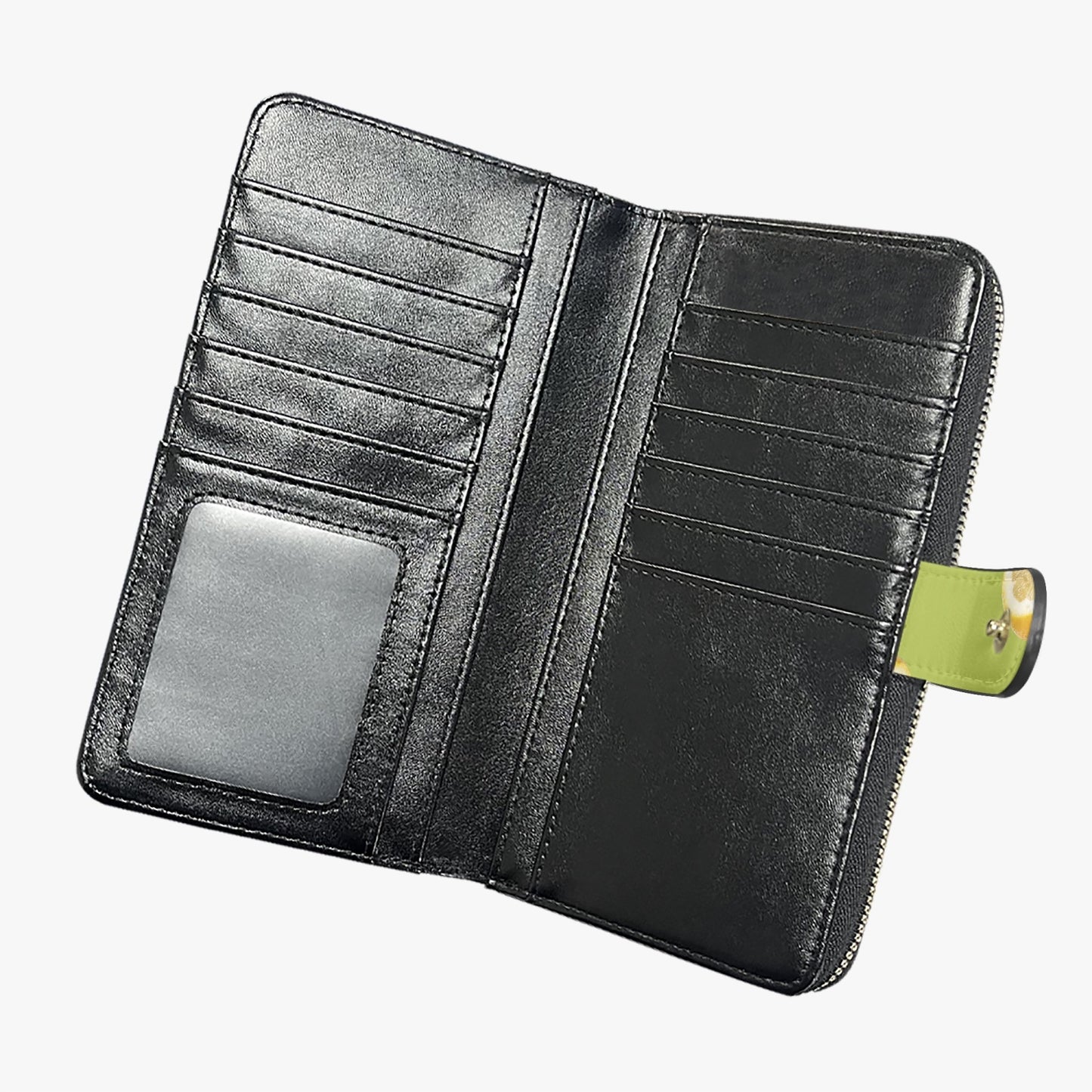 «Lemon Rain» Long Leather Wallet