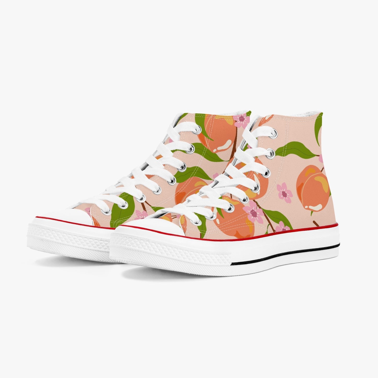 «Pink and Peaches» High Tops