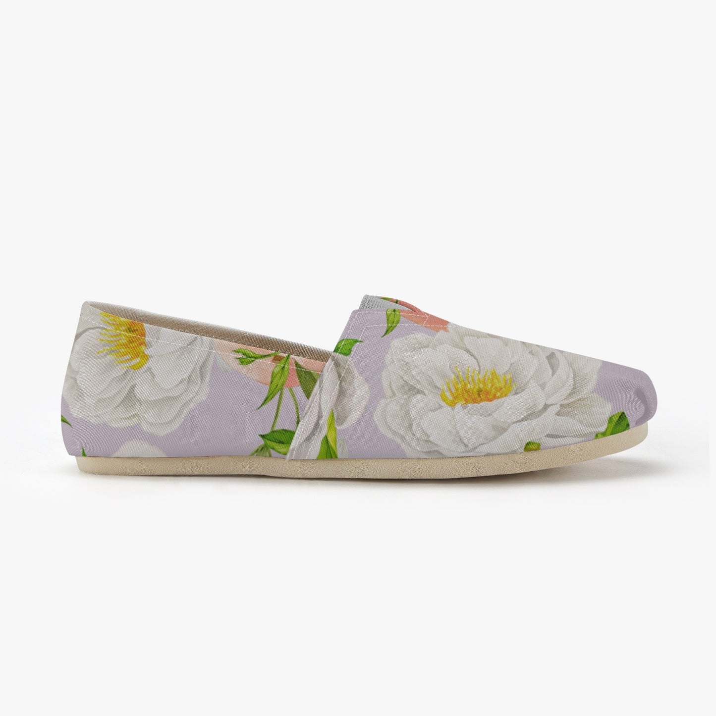 «Violet Floral» Canvas Shoes