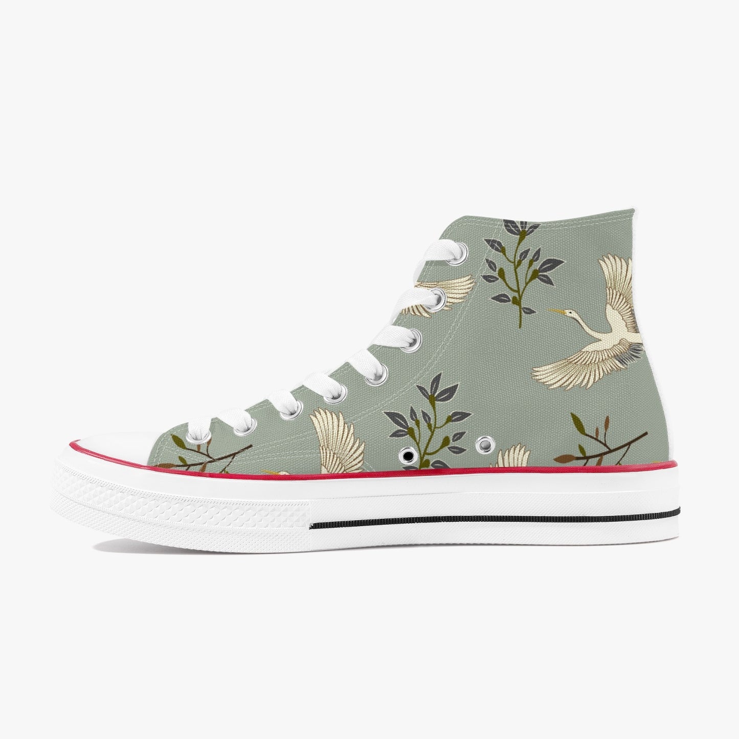 «Green Crane» High Tops