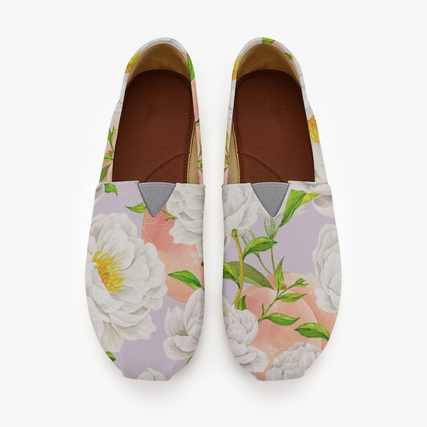 «Violet Floral» Canvas Shoes